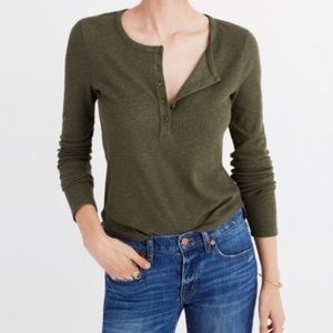 Madewell Ribbed Henley Tee